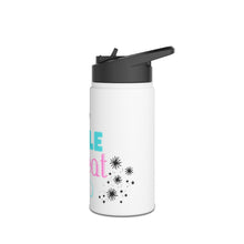 Load image into Gallery viewer, Sip, Smile, Repeat Stainless Steel Water Bottle, Standard Lid
