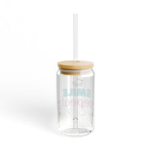 Load image into Gallery viewer, Sip, Smile, Repeat Sipper Glass, 16oz