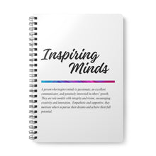 Load image into Gallery viewer, Inspiring Minds Wirobound Softcover Notebook, A5