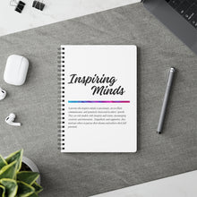Load image into Gallery viewer, Inspiring Minds Wirobound Softcover Notebook, A5