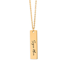 Load image into Gallery viewer, Super Mum Vertical Bar Necklace