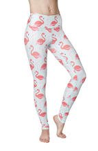Load image into Gallery viewer, Flamingo Flexi Yoga Leggings