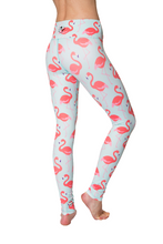 Load image into Gallery viewer, Flamingo Flexi Yoga Leggings