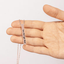 Load image into Gallery viewer, Family 3D Bar Necklace