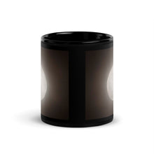 Load image into Gallery viewer, Black Glossy Mug with The Moon Design