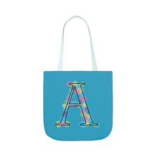 Load image into Gallery viewer, Initial Arty A Design Canvas Tote Bag, 5-Color Straps
