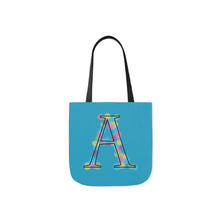Load image into Gallery viewer, Initial Arty A Design Canvas Tote Bag, 5-Color Straps
