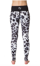 Load image into Gallery viewer, Black Leopard Flexi Yoga Leggings
