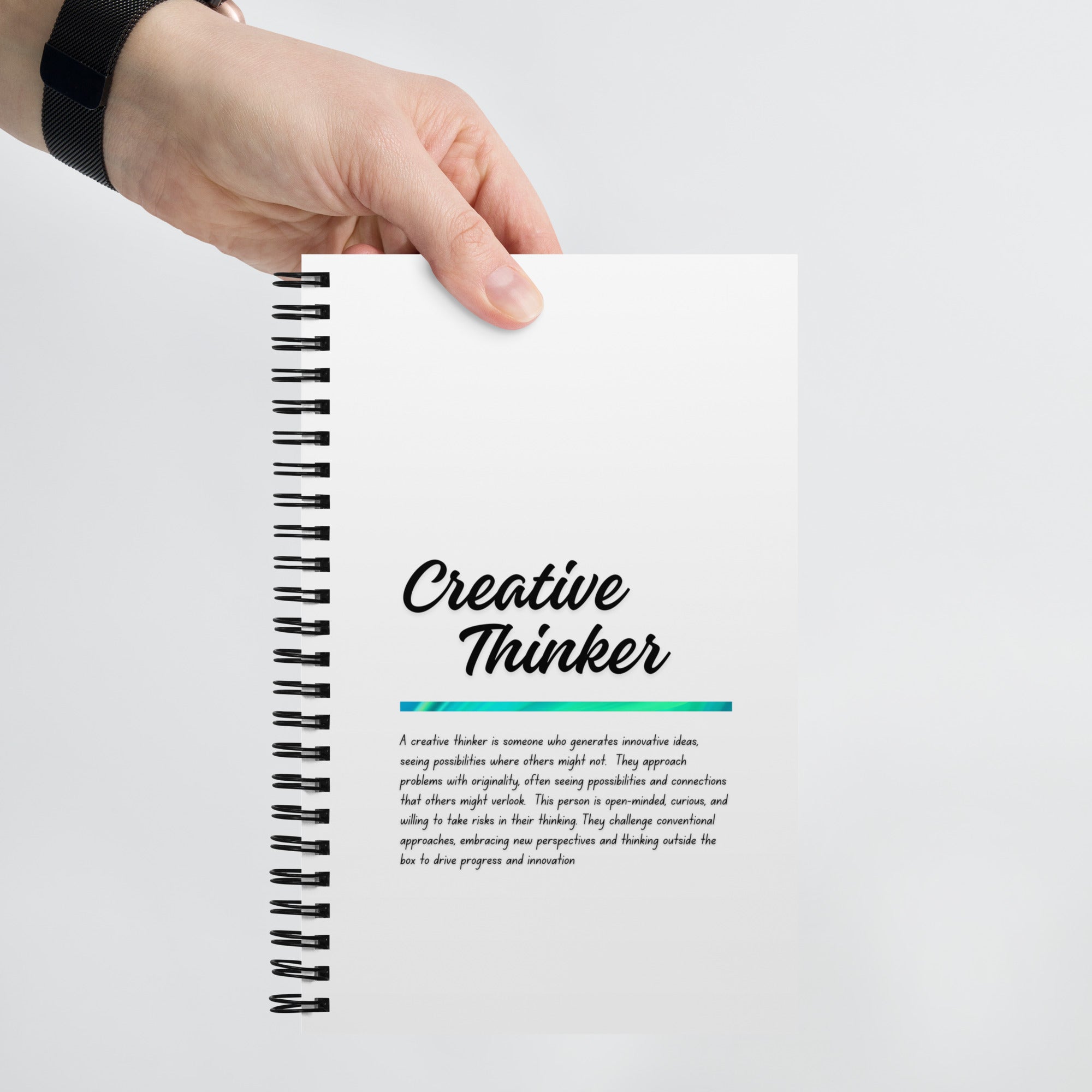 Creative Thinker Spiral notebook – Fun Kits and Bits